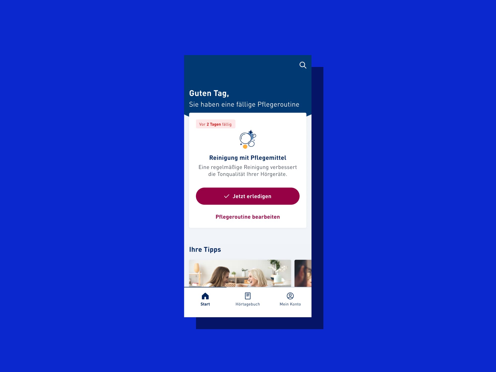 mobile screenshot of the KIND App