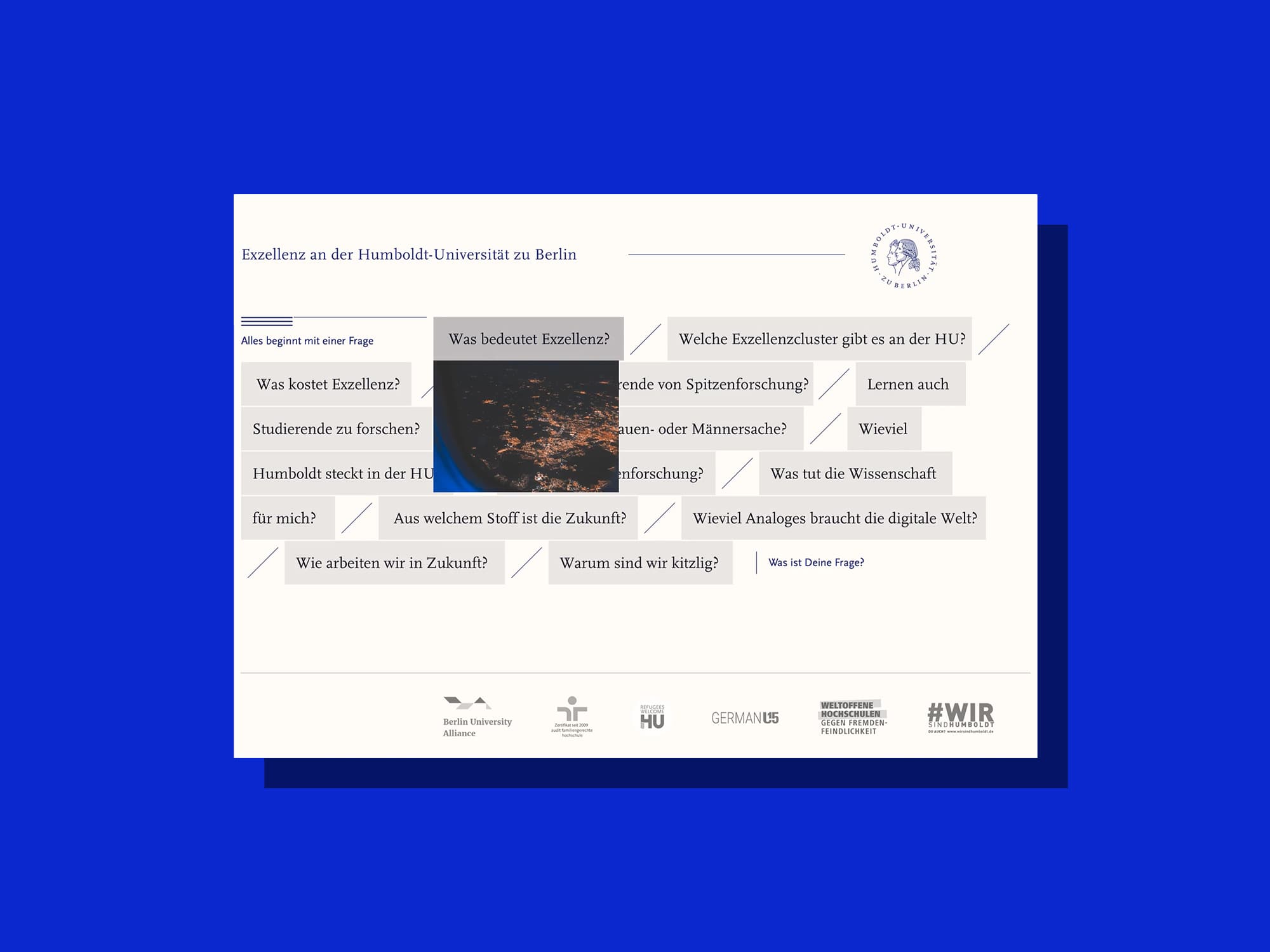 desktop screenshot of the website for the Humboldt University of Berlin
