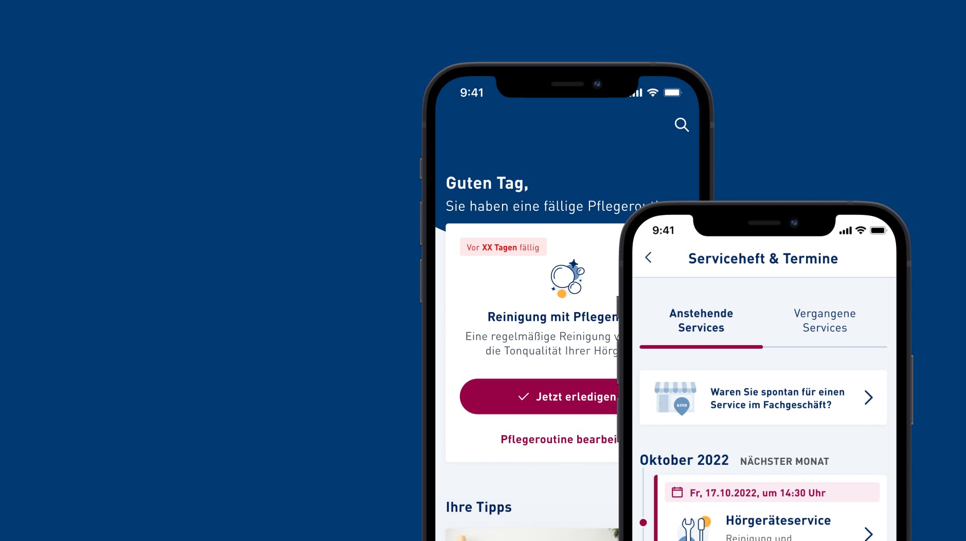 Screenshot of the KIND App