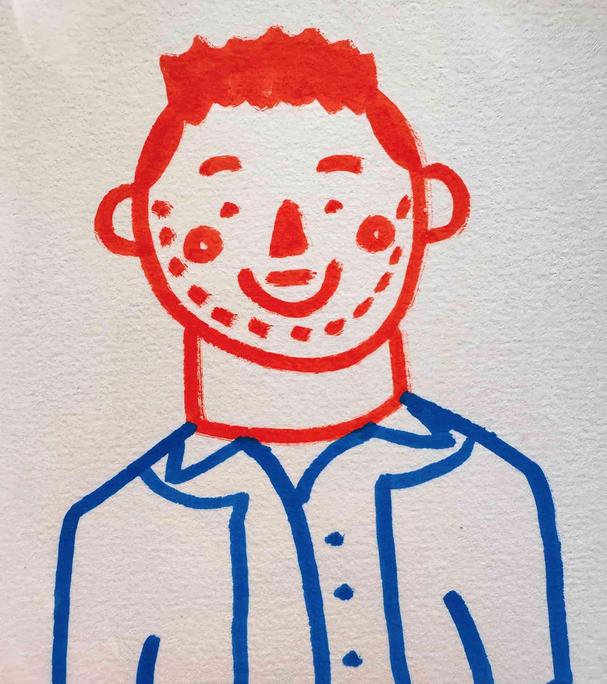 minimalistic Illustration depicting Markus Mettenleiter