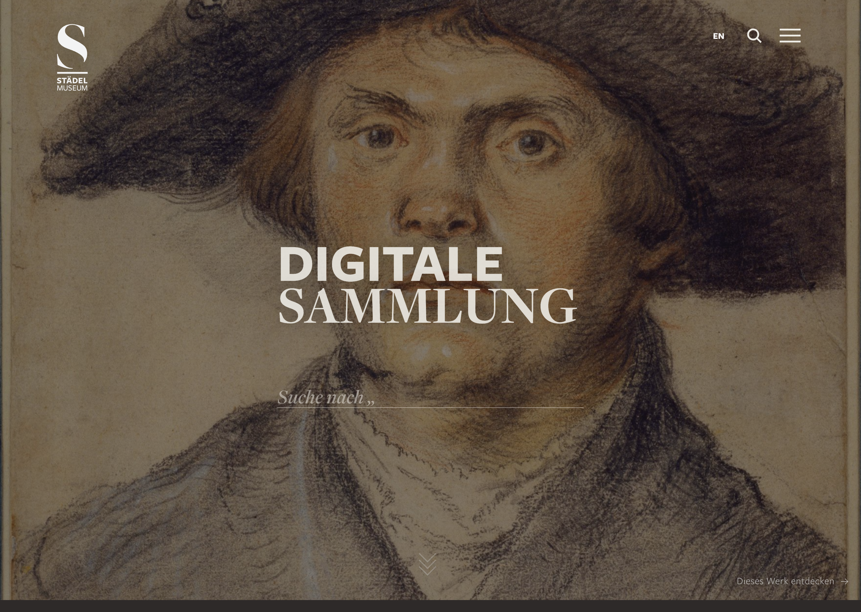 screenshot of the Städel Museum homepage